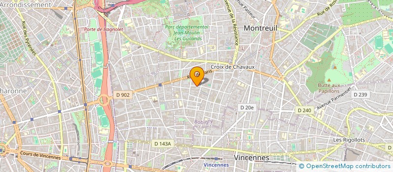 localisation de l'entreprise MONSIEUR MICHELIO BAZILE à MONTREUIL