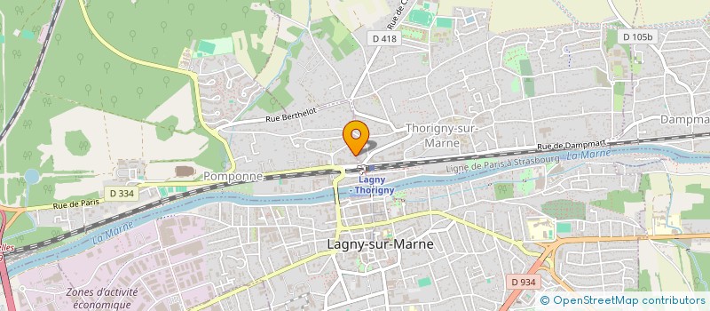 localisation de l'entreprise MONSIEUR MICHELSON NOVAES SANTOS  THORIGNY-SUR-MARNE