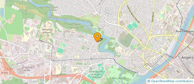 localisation de l'entreprise MONSIEUR MICHIALE OKUBAMICHIALE à ANGERS