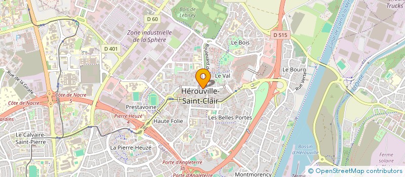 localisation de l'entreprise MONSIEUR MICHIELE HAILE BRHANE  HEROUVILLE-SAINT-CLAIR