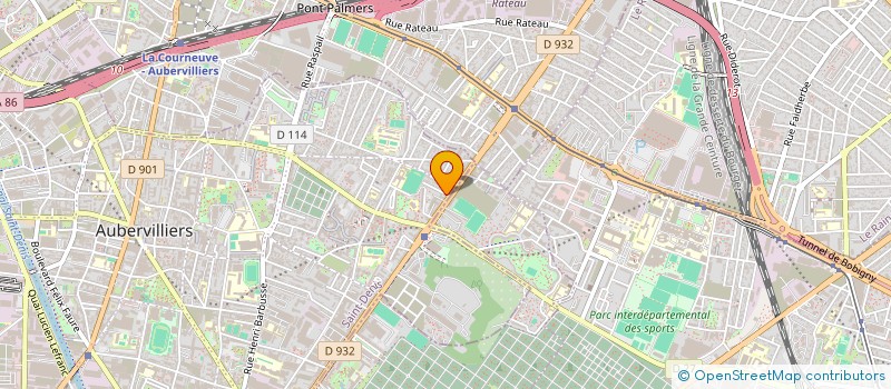 localisation de l'entreprise MONSIEUR MICIPSA BELHABIB  AUBERVILLIERS