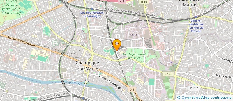 localisation de l'entreprise MONSIEUR MICK BOKURY UTWAY à CHAMPIGNY-SUR-MARNE