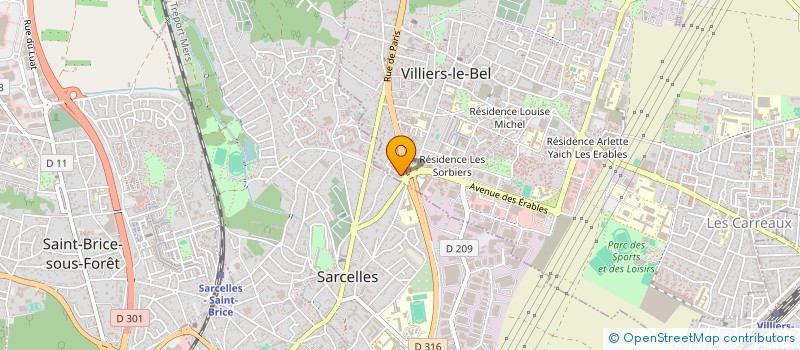 localisation de l'entreprise MONSIEUR MICKA SOW  VILLIERS-LE-BEL