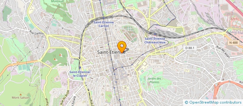 localisation de l'entreprise MONSIEUR MICKAEL ADAM  SAINT-ETIENNE