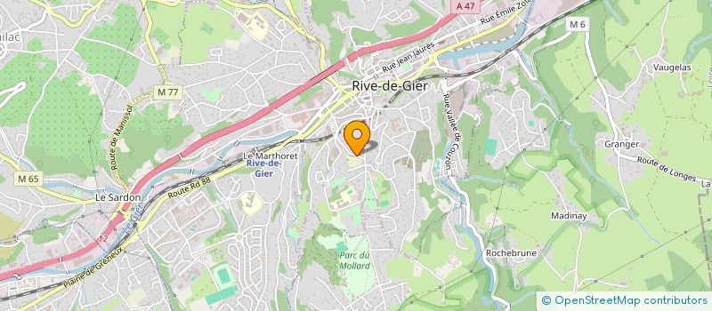 localisation de l'entreprise MONSIEUR MICKAEL ALBANEZ  RIVE-DE-GIER