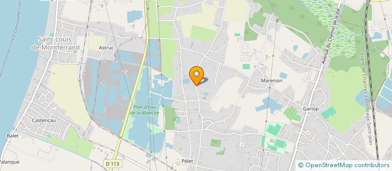 localisation de l'entreprise MONSIEUR MICKAEL ALBUS  LIBOURNE