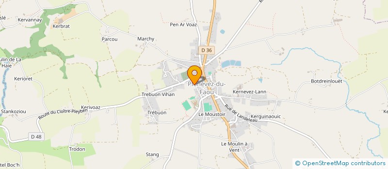localisation de l'entreprise MONSIEUR MICKAEL ALLEGRE  PLONEVEZ-DU-FAOU