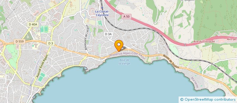 localisation de l'entreprise MONSIEUR MICKAEL ALLEGRE  LA CIOTAT