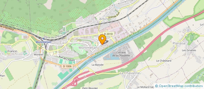 localisation de l'entreprise MONSIEUR MICKAEL ALONZO  MONTMELIAN