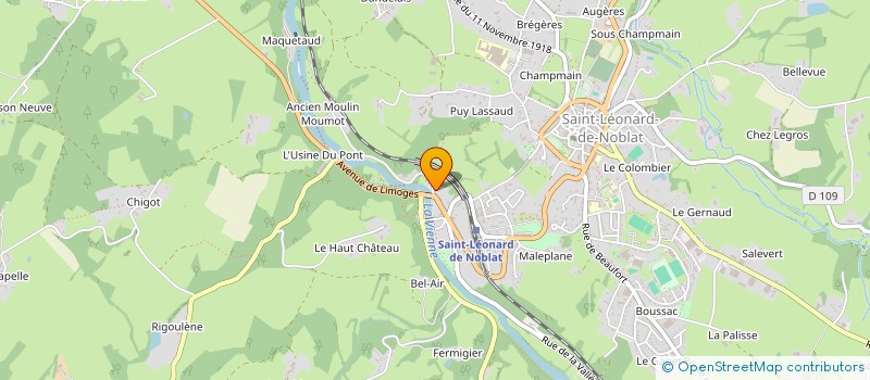 localisation de l'entreprise MONSIEUR MICKAEL ANDRIEUX  SAINT-LEONARD-DE-NOBLAT