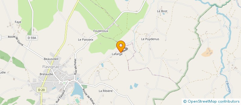 localisation de l'entreprise MONSIEUR MICKAEL ANGE TOURNOIS  FLAVIGNAC
