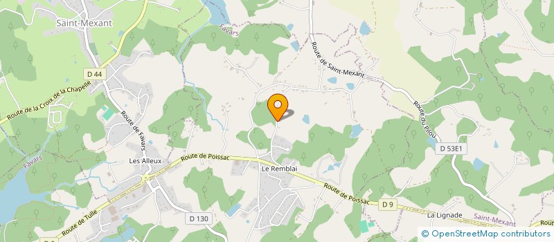 localisation de l'entreprise MONSIEUR MICKAEL ANTUNES  FAVARS