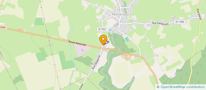 localisation de l'entreprise MONSIEUR MICKAEL AUBERT  MONDREPUIS