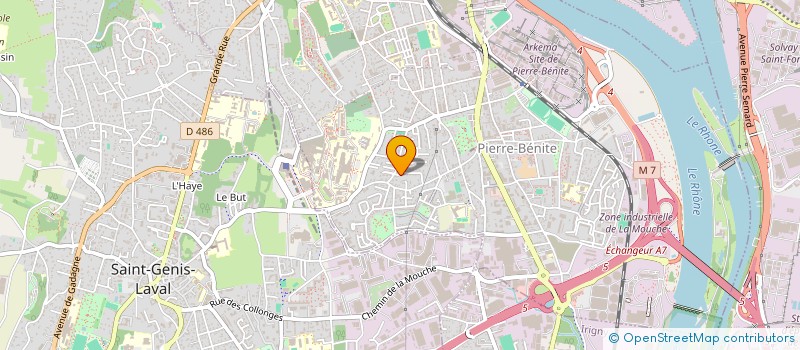 localisation de l'entreprise MONSIEUR MICKAEL AUBIN  OULLINS-PIERRE-BENITE