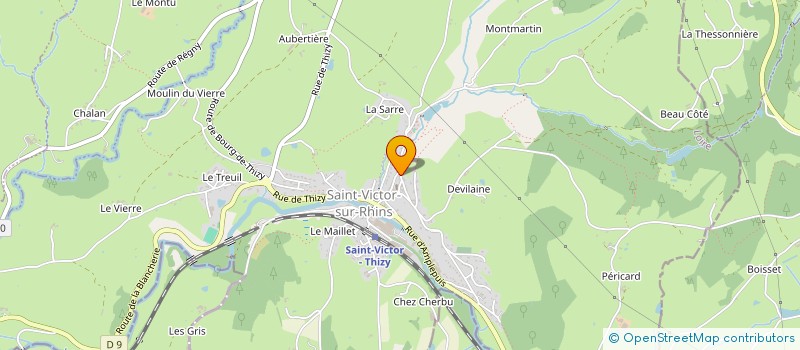 localisation de l'entreprise MONSIEUR MICKAEL AUBOURG  SAINT-VICTOR-SUR-RHINS