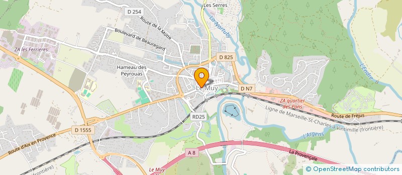 localisation de l'entreprise MONSIEUR MICKAEL BACQUET  LE MUY