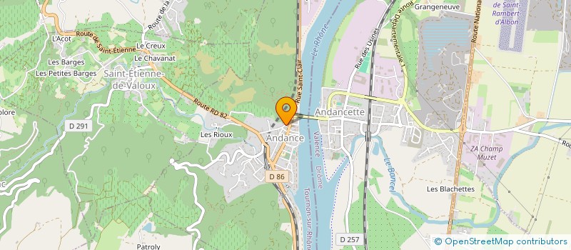 localisation de l'entreprise MONSIEUR MICKAEL BADEL  ANDANCE