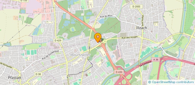 localisation de l'entreprise MONSIEUR MICKAEL BAEUMLIN  MULHOUSE