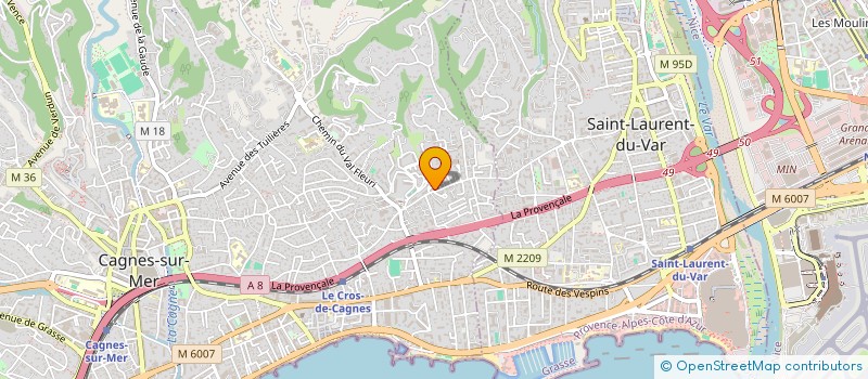 localisation de l'entreprise MONSIEUR MICKAEL BAGHAL  CAGNES-SUR-MER