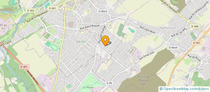 localisation de l'entreprise MONSIEUR MICKAEL BAILLY  BRUAY-LA-BUISSIERE