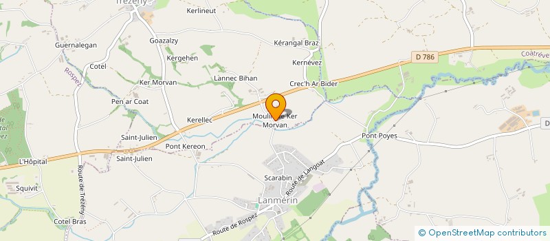 localisation de l'entreprise MONSIEUR MICKAEL BALCOU  TREZENY