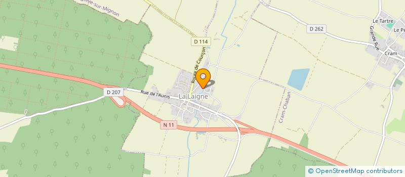 localisation de l'entreprise MONSIEUR MICKAEL BALTAZAT  LA LAIGNE