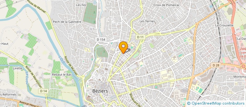 localisation de l'entreprise MONSIEUR MICKAEL BAPTISTE à BEZIERS