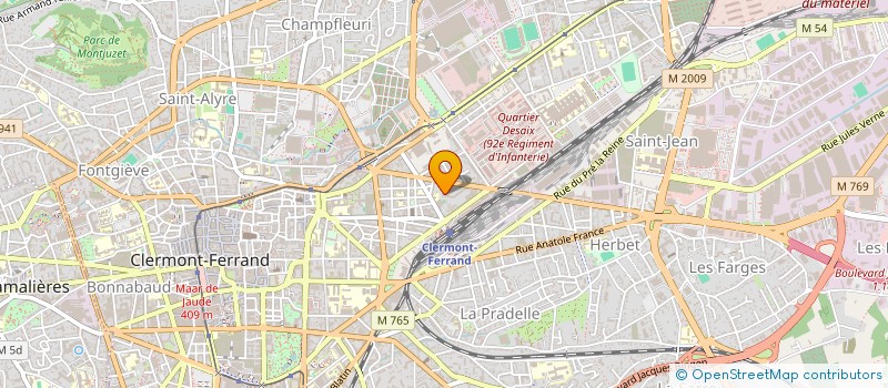 localisation de l'entreprise MONSIEUR MICKAEL BARDIN à CLERMONT-FERRAND