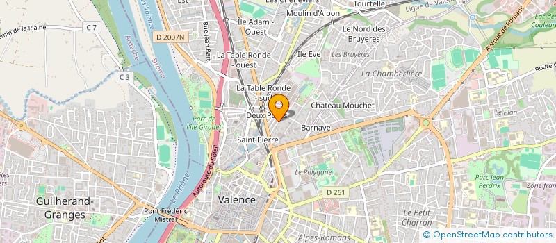 localisation de l'entreprise MONSIEUR MICKAEL BARISON  BOURG-LES-VALENCE