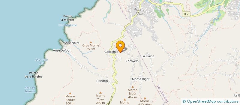 localisation de l'entreprise MONSIEUR MICKAEL BARTHELEMY  ANSES D'ARLET