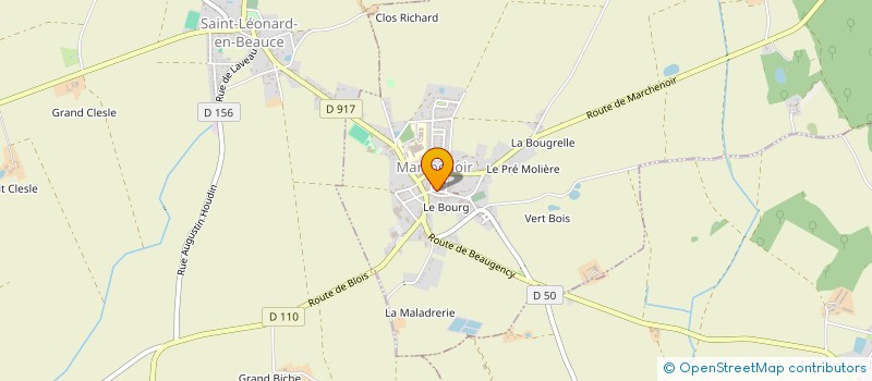 localisation de l'entreprise MONSIEUR MICKAEL BATAILLE  MARCHENOIR