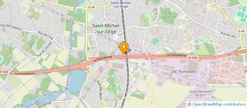 localisation de l'entreprise MONSIEUR MICKAEL BAUD à SAINT-MICHEL-SUR-ORGE