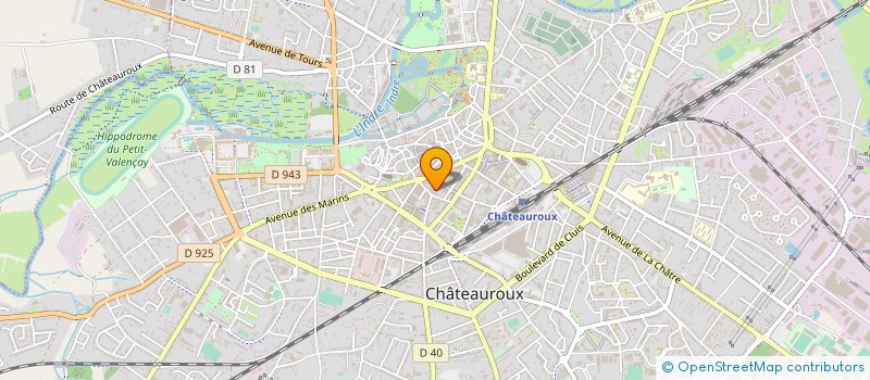 localisation de l'entreprise MONSIEUR MICKAEL BAUDEAU à CHATEAUROUX