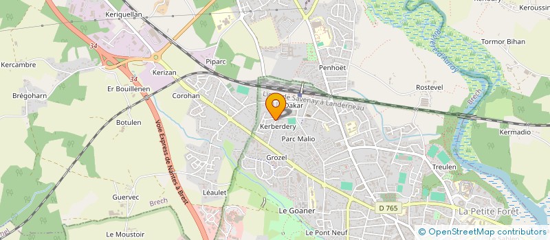 localisation de l'entreprise MONSIEUR MICKAEL BAUDET à AURAY