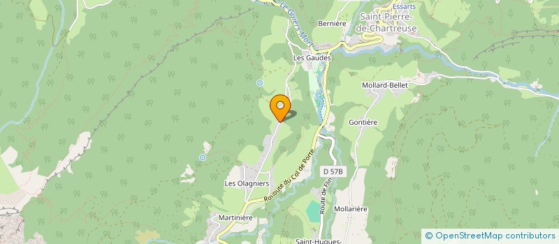 localisation de l'entreprise MONSIEUR MICKAEL BAUDOUIN  SAINT-PIERRE-DE-CHARTREUSE