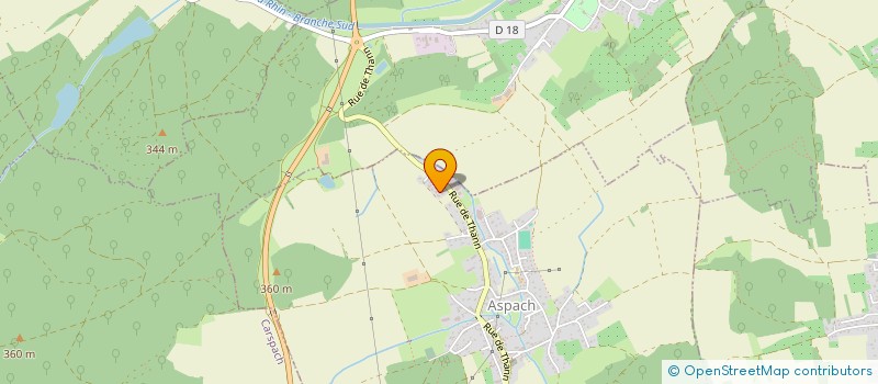 localisation de l'entreprise MONSIEUR MICKAEL BAUMLE  ASPACH