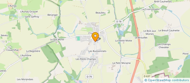 localisation de l'entreprise MONSIEUR MICKAEL BAUX  PLESDER