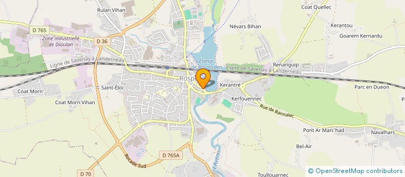 localisation de l'entreprise MONSIEUR MICKAEL BAYEUL  ROSPORDEN