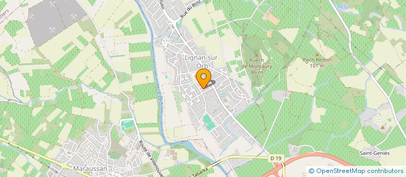 localisation de l'entreprise MONSIEUR MICKAEL BAYONA  LIGNAN-SUR-ORB