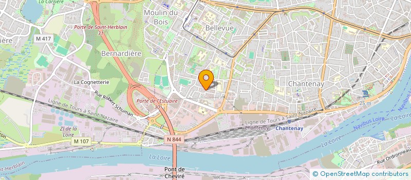 localisation de l'entreprise MONSIEUR MICKAEL BAZALINE  NANTES