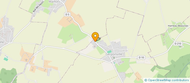 localisation de l'entreprise MONSIEUR MICKAEL BAZILLE  GERPONVILLE