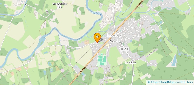 localisation de l'entreprise MONSIEUR MICKAEL BEAUMONT  GUECELARD