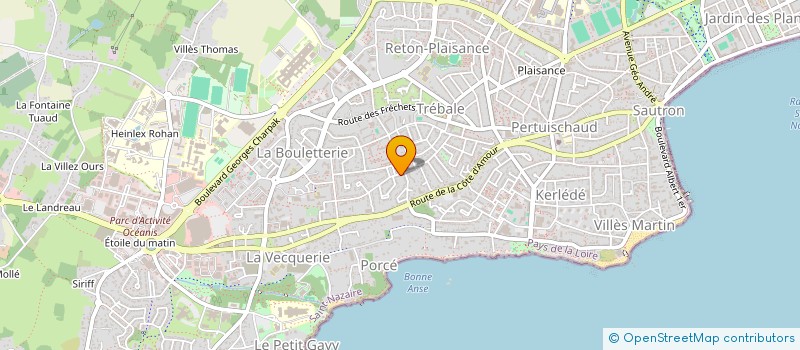 localisation de l'entreprise MONSIEUR MICKAEL BEAUVAIS  SAINT-NAZAIRE