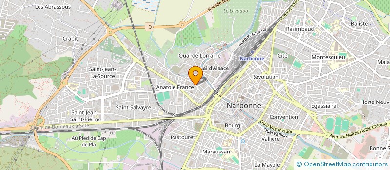 localisation de l'entreprise MONSIEUR MICKAEL BEGUE  NARBONNE