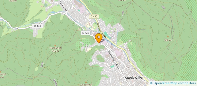 localisation de l'entreprise MONSIEUR MICKAEL BELLANGER  GUEBWILLER