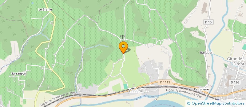 localisation de l'entreprise MONSIEUR MICKAEL BELLIN  CASSEUIL