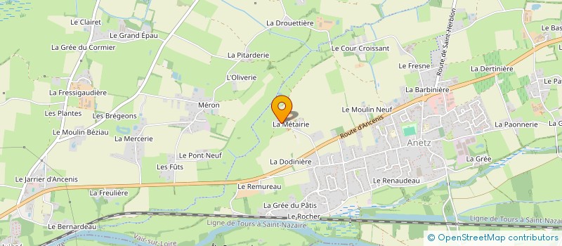 localisation de l'entreprise MONSIEUR MICKAEL BELLON  VAIR-SUR-LOIRE