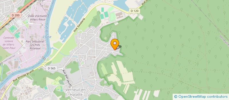 localisation de l'entreprise MONSIEUR MICKAEL BELLONNE  VERNEUIL-EN-HALATTE