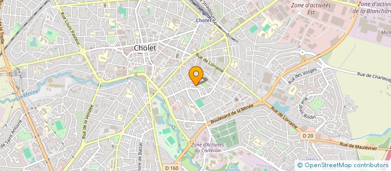 localisation de l'entreprise MONSIEUR MICKAEL BENAITEAU  CHOLET