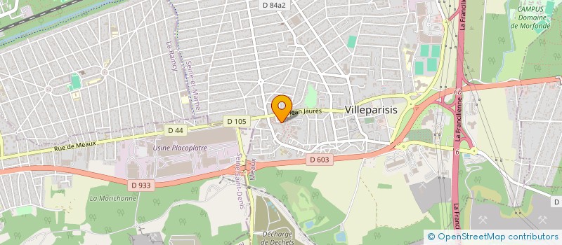 localisation de l'entreprise MONSIEUR MICKAEL BENARD  VILLEPARISIS